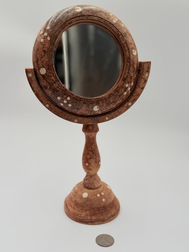 Wooden vanity mirror - vanity,